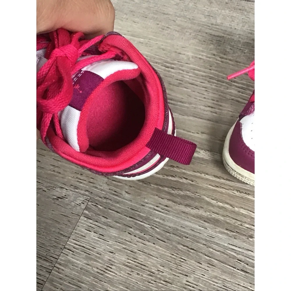 Jordan 1 Mid Shoes Infant 5C Baby Toddler Very Berry Rush Sneakers 644507-661